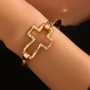 Gold Cross Bracelet N1859